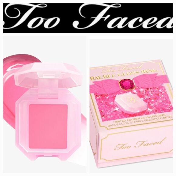 Too Faced Limited Edition Bauble Lip Gloss Ring - Picture 1 of 10